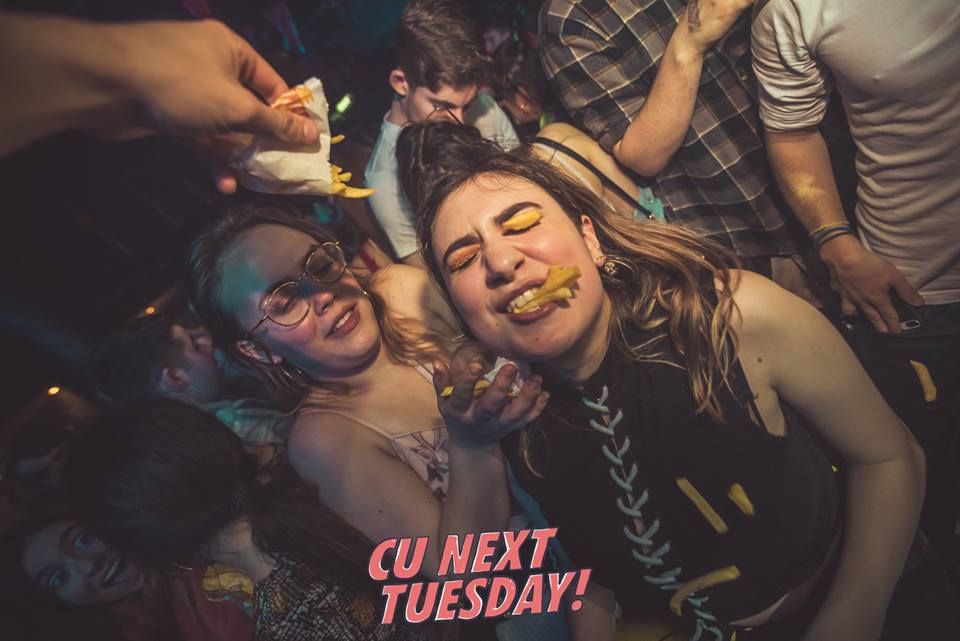 Image may contain: Skin, Leisure Activities, Club, Accessory, Sunglasses, Accessories, Poster, Advertisement, Person, Human, Party