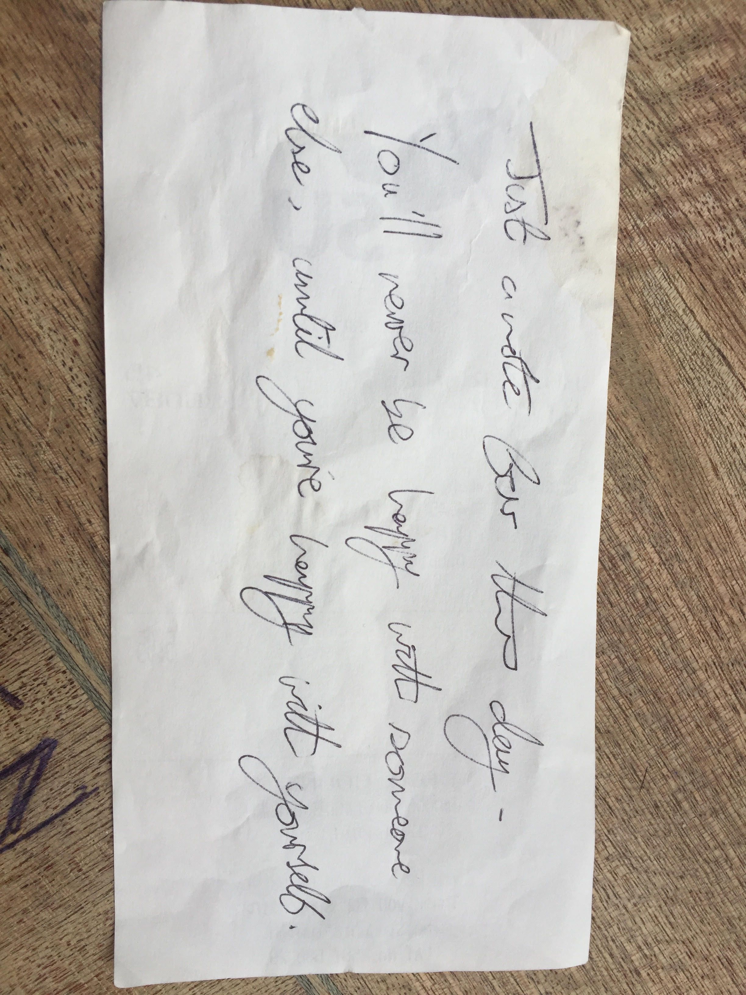 Image may contain: Rug, Paper, Handwriting, Text