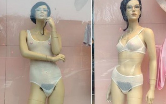 Merkin mannequins @American Apparel, Photo by Jen Chung, Gothamist