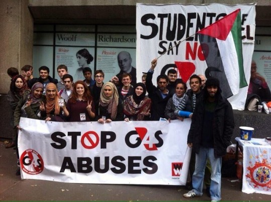KCL AP Protest. Potentially a significant part of the 'radical minority.'