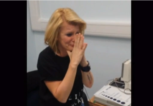 Joanne Milne's cochlear implant "switch on"