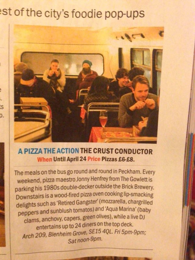 Pizza on a bus?!? cray.