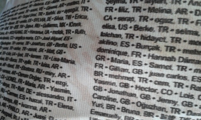 Supporters' names can be seen hanging from Aurora's mane