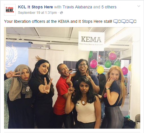Members of the It Stops Here team drew attention with their table during the huge freshers fair last weekend.