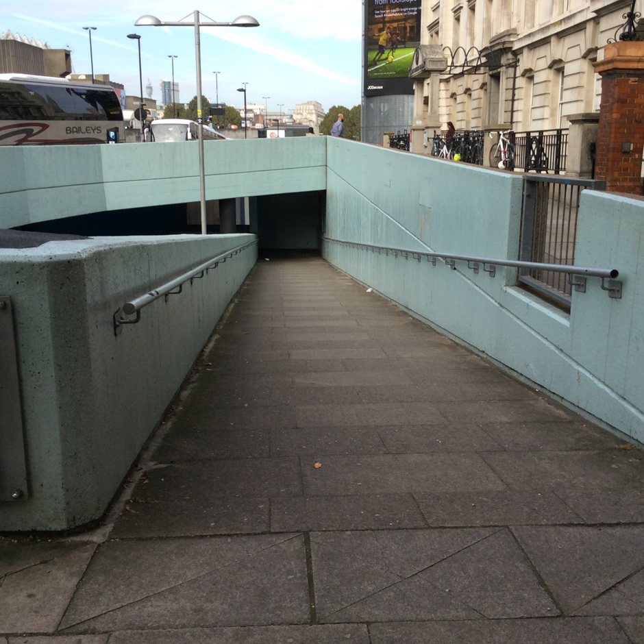 He is often seen walking past the underpass at Waterloo Bridge
