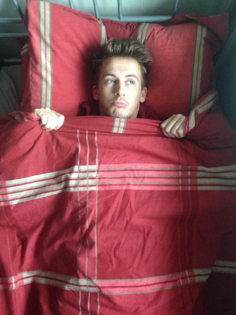What I imagine him to feel like alone in bed.