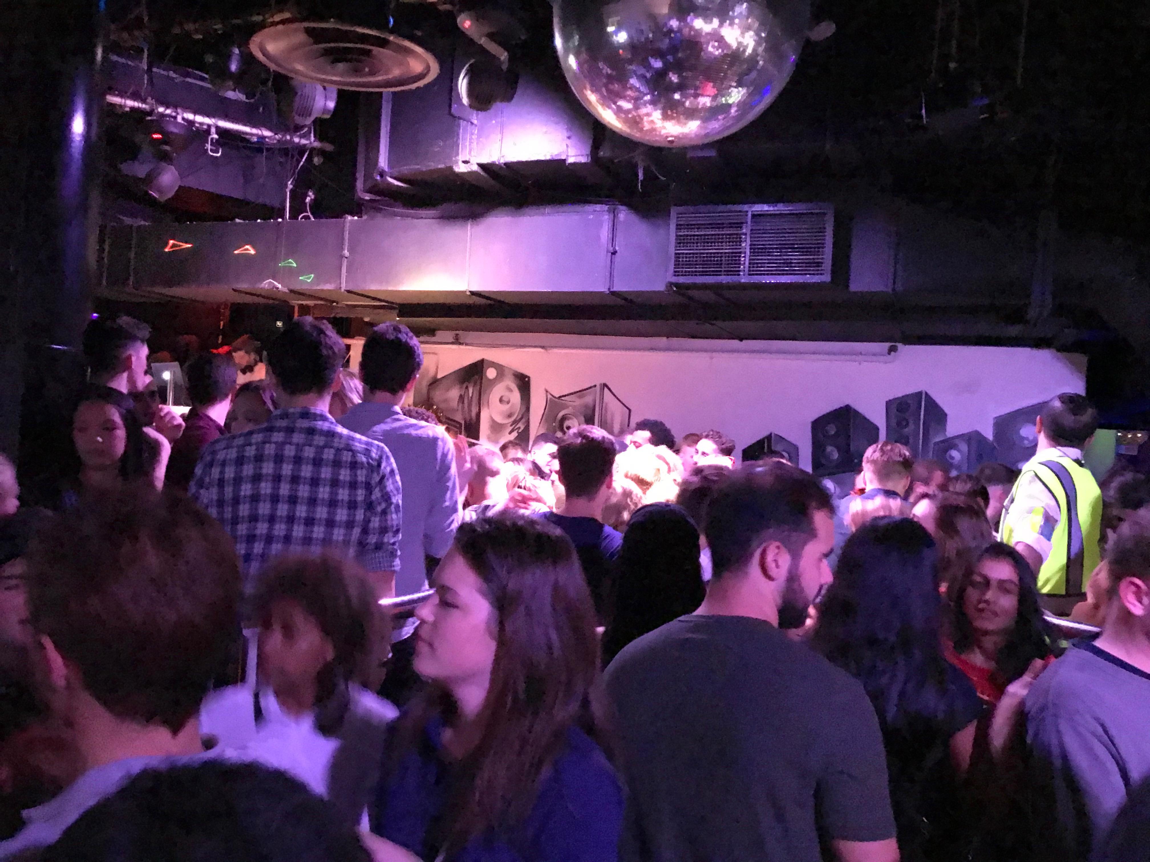 "Choke point" between busiest bar and the most popular floor
