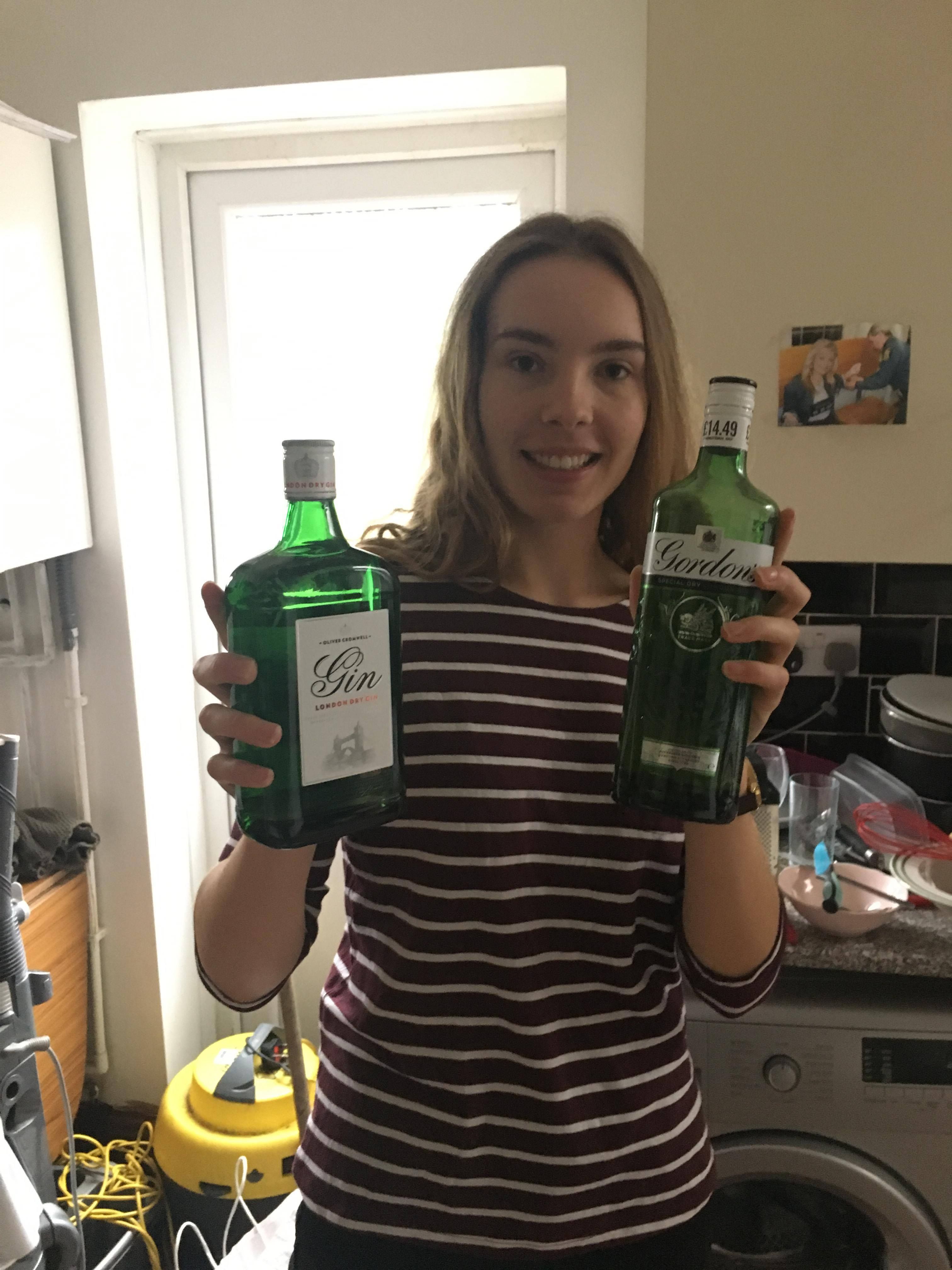 Image may contain: Bottle, Person, People, Human