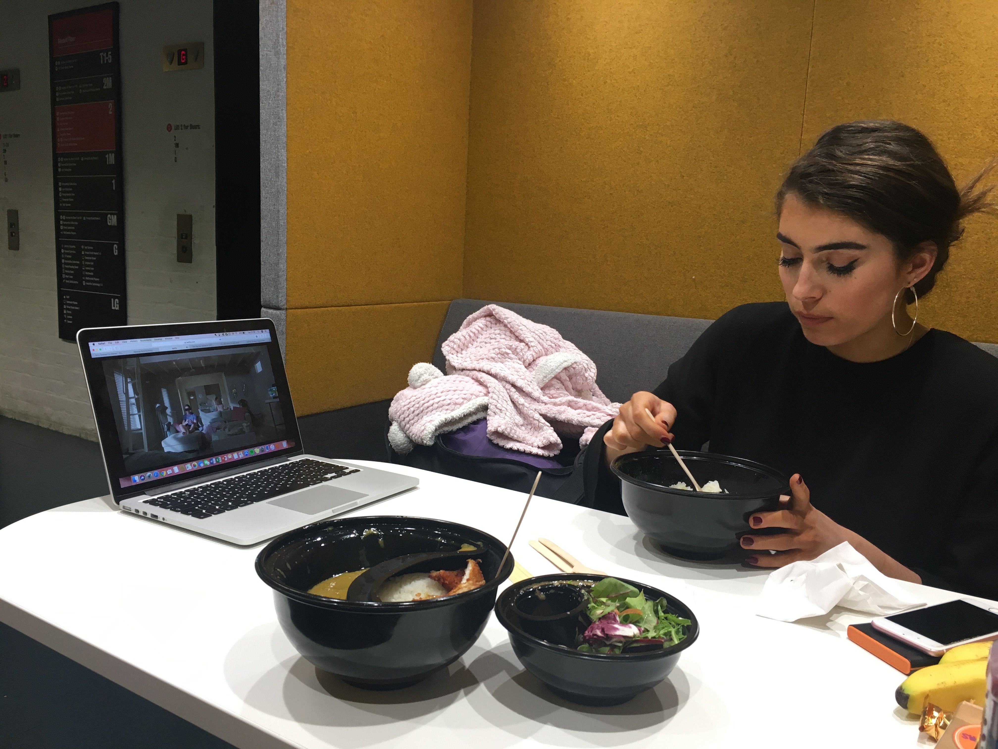 Image may contain: Soup Bowl, Bowl, Food, Fondue, Pc, Laptop, Electronics, Computer, Person, People, Human