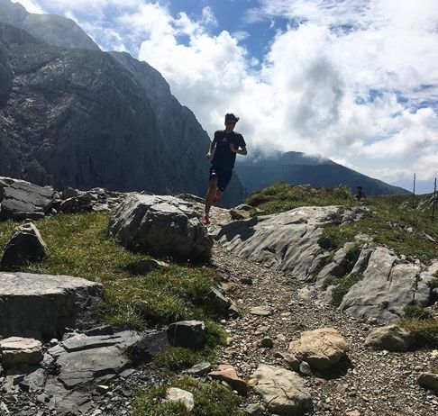 Image may contain: Leisure Activities, Hiking, Outdoors, Nature, Mountain, Alps