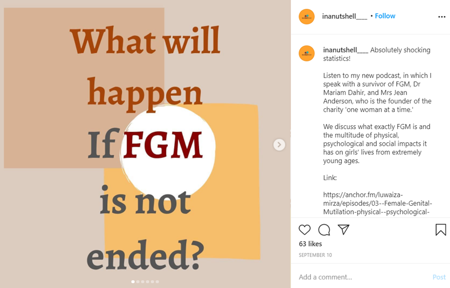 In a Nutshell post about FGM