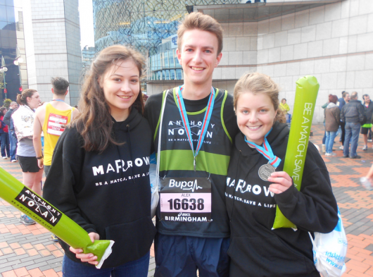 Emma Richards, Alex Cupit and Charlotte Nelson Times: 2hrs 19mins(Alex)  2hrs 18mins (Charlotte) Running for: Birmingham Marrow group