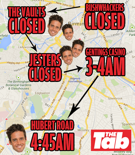 This map shows how Spenny toured Selly