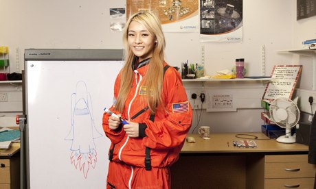 Maggie in her space gear is set to take Mars by storm. (Photo courtesy of The Guardian)