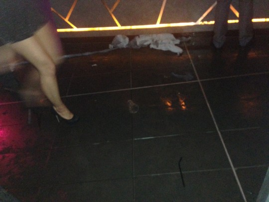 Farewell...Oh beautifully, questionably wet floors.