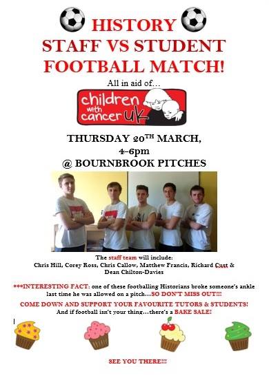 The official poster for the big game - more details here 