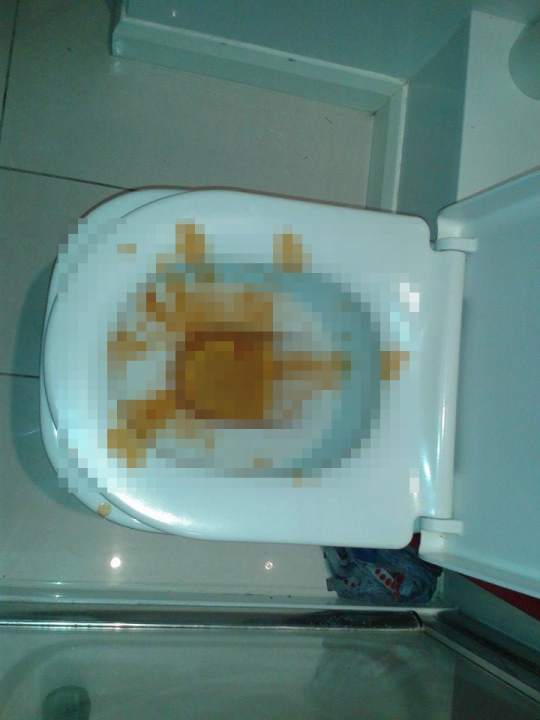 'It wasn't even my chunder!'