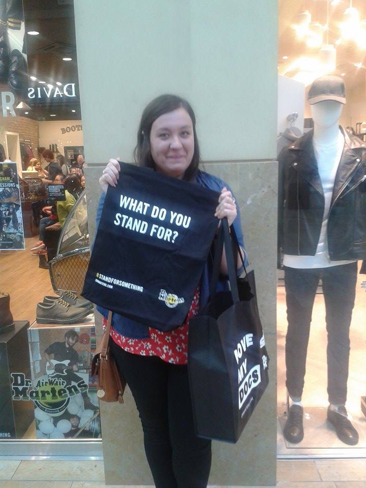 Goody bags at Dr Martens