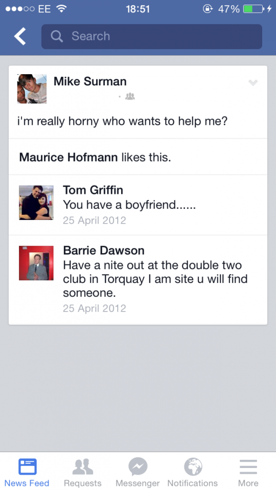 Mike enticing people to 'help' him out. 