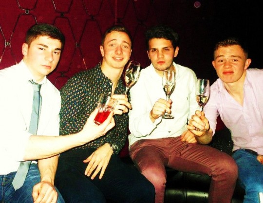 Second from the right is clearly a Andy Jordan wannabe...