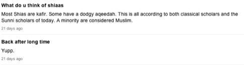 Pictured: Shabazz appeared to denounce Shia Muslims as Kafir- meaning they should be considered non-Muslim/ heathens