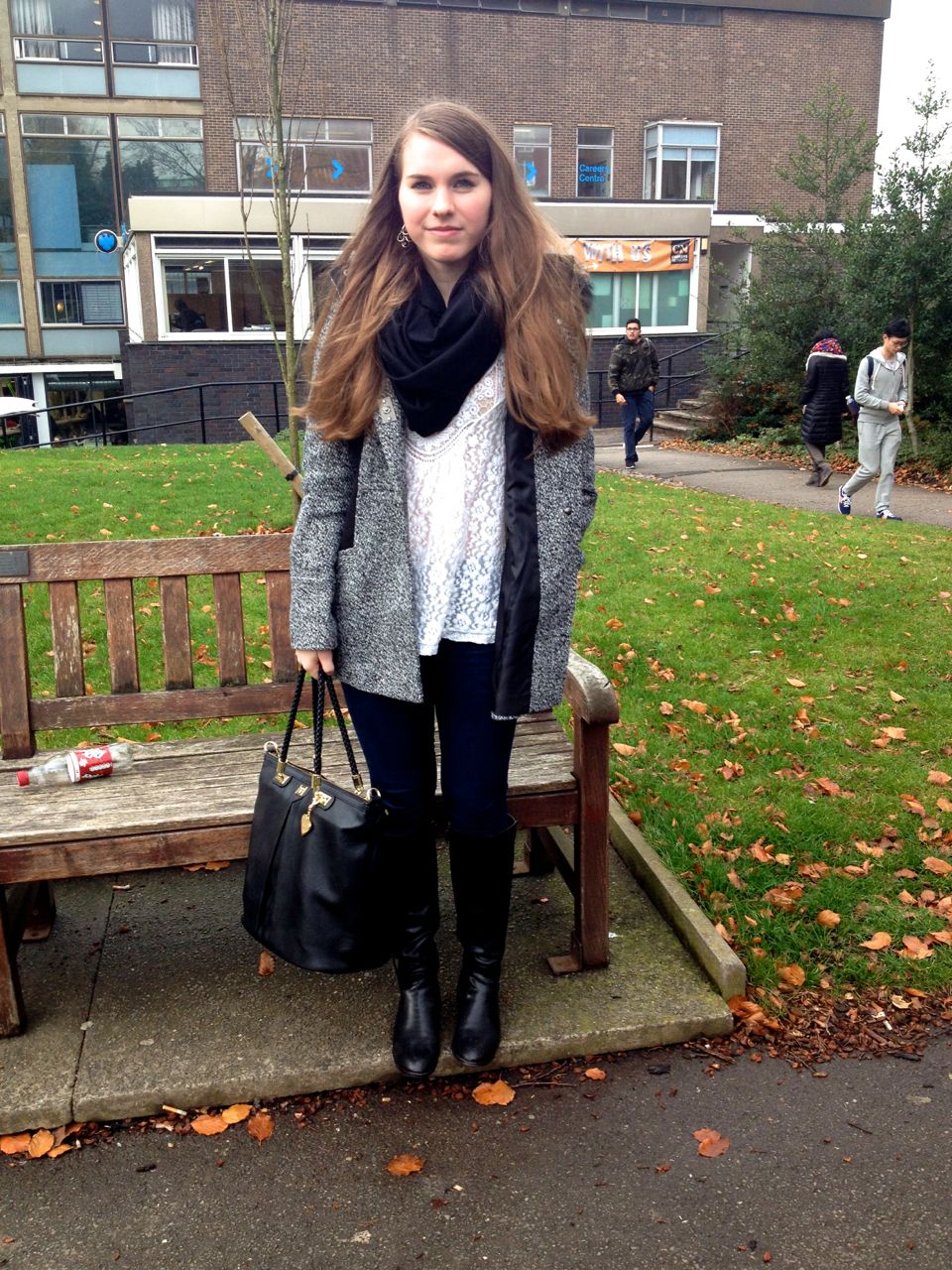 Chic winter look.