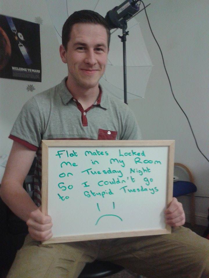 Ah the poor little student wasn't allowed to go out and play!