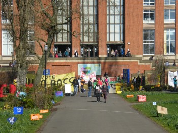 Campaigning last year