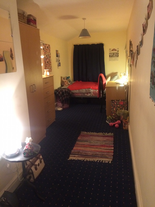 Katie's definitely made the most out of her room this year