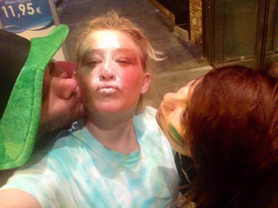 The overly affectionate drunks