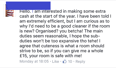 A very willing student