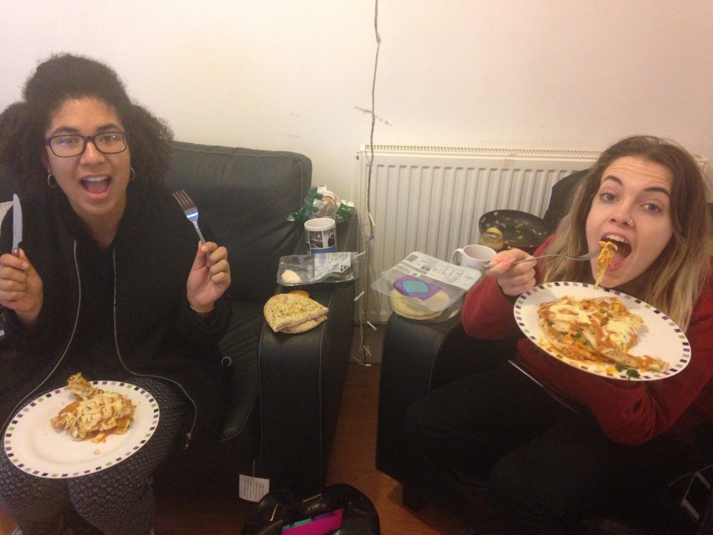 Tucking in...