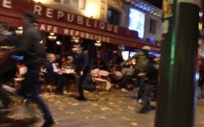 The scenes in Paris on Friday