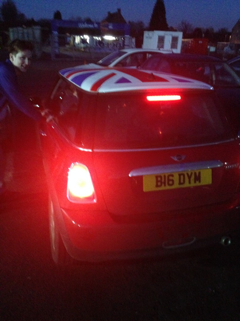 The personalised number plate and Union Jack top sealed the position of "Worst Bloke" for Mr. Dymoke