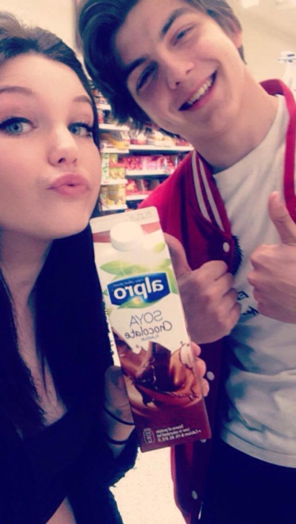 Apparently this chocolate soya milk is quite nice