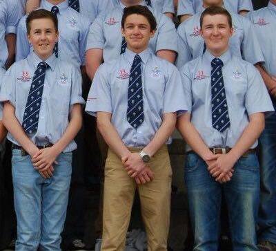 Left to right - Harry, George, and Aidan