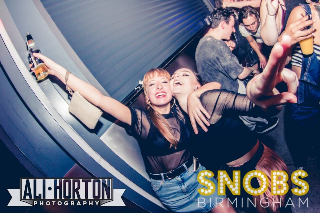 Two fingers up because we've had two too many drinks 