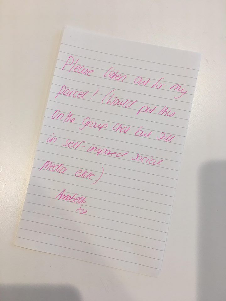 Image may contain: Text, Handwriting, Paper