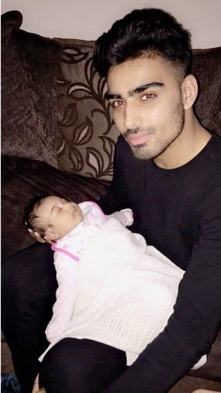 Image may contain: Cushion, Face, Baby, Newborn, Human, Person