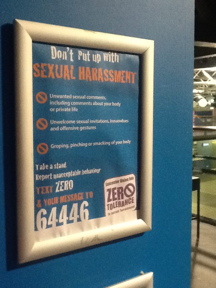 Westwood's comments could be classed as sexual harassment, according the SU's new policy