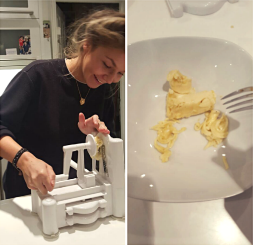 Add a dollop of chocolate sauce, sprinkles maybe, for a sweeter alternative to spaghetti bolognese- Student nutrition at its finest