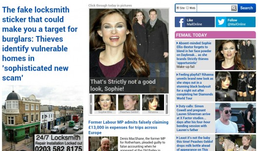 Daily Mail Screenshot