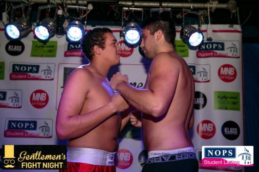 The heavyweights square up