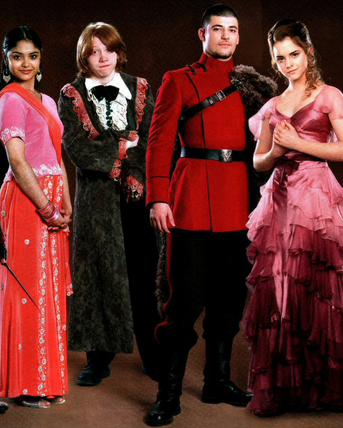 Donning Ron Weasley's infamous ball outfit is optional
