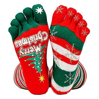 The elusive toe sock; an attraactive addition to anyone's wardrobe. Dad will love these.