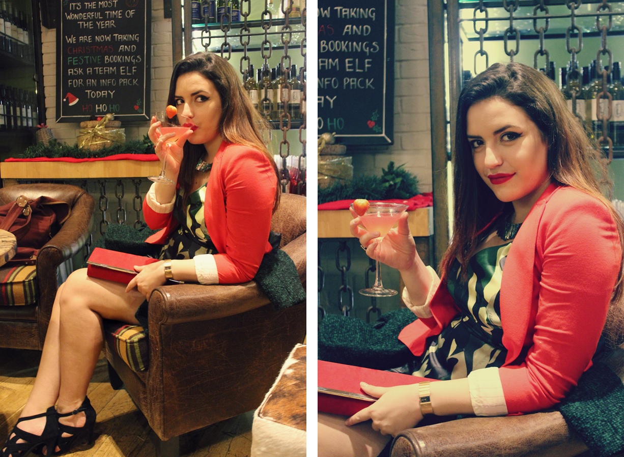 Jacket- Mango / Dress- Blumarine / Neckwear- Pearls from India / Watch- Morgan / Heels- Topshop