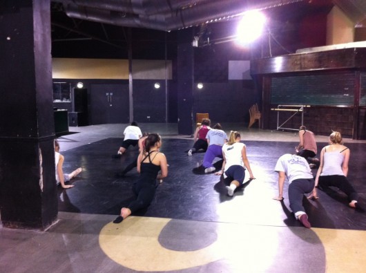 stretching