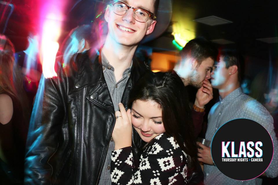 This guy wins edgy points with a biker jacket and cool tortoise shell specs