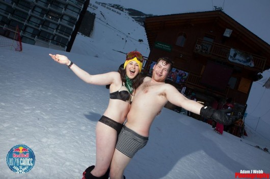 A beutiful moment of bonding between Brookes Snow and Kent Snow