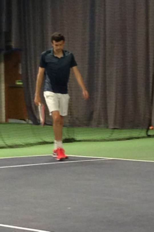 Tom is rarely in a good mood on court